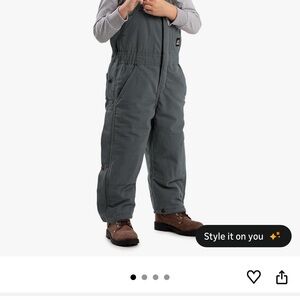 Kids Charcoal Bodysuit Overalls